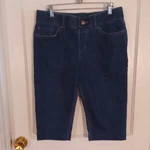 Lee Riders Blue Denim Capri Womens Size 8